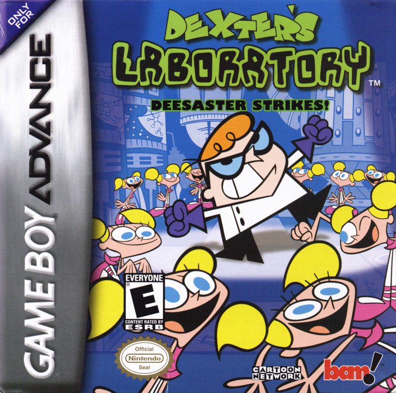 Dexter's Laboratory Deesaster Strikes box art for GameBoy Advance